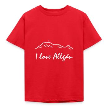 I love Allgäu - Kids' T-Shirt - red - Front - AI Model Kid Male (0cm)