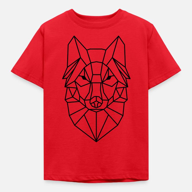 Wolf Wolf - Kids' T-Shirt - red