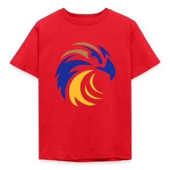 Adlerkopf Eagle - Kinder T-Shirt - Rot - Vorne - AI Model Kid Male (0cm)