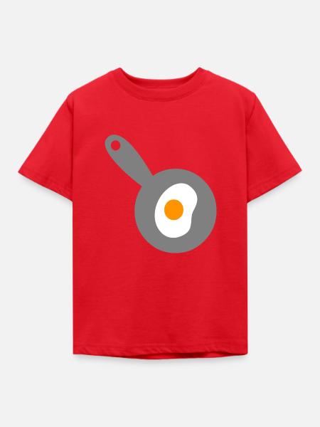 Spiegelei - Kinder T-Shirt - Rot