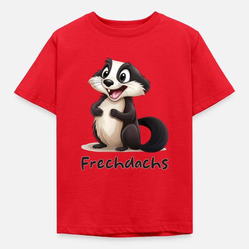 Süßer Kleiner Frechdachs - Kinder T-Shirt - Rot