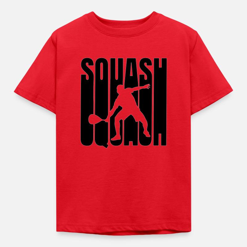 Squash Sport Squash Sport Squash Racket Gift - Kids' T-Shirt - red