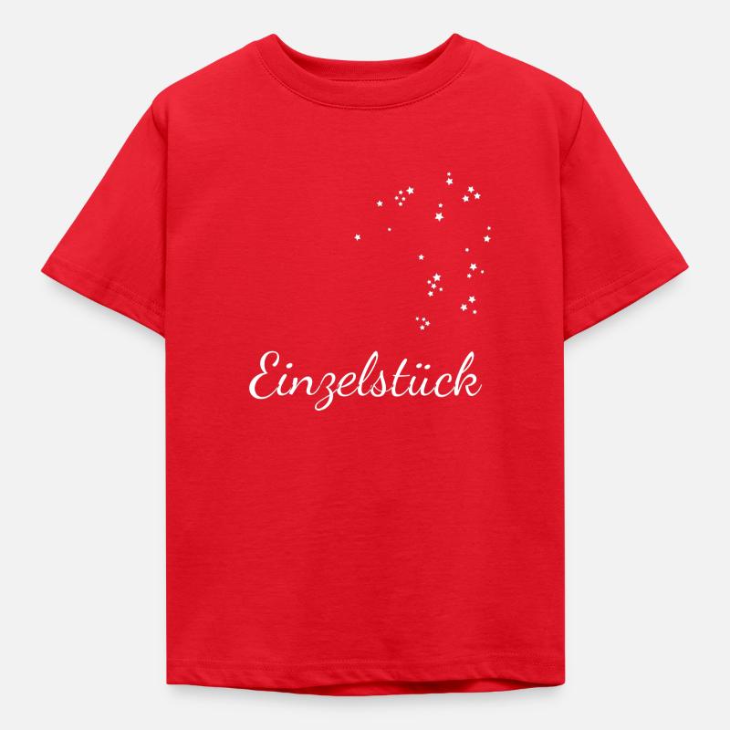 Einzelstück Sternchen weiß - Kinder T-Shirt - Rot