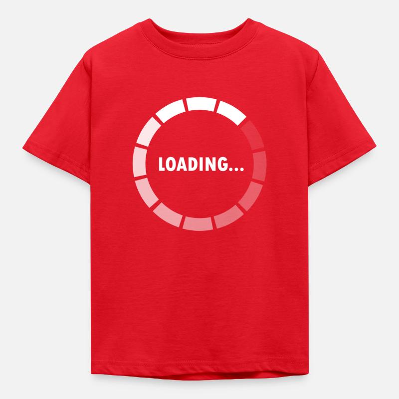 Ajax Loader - loading - waiting - Kids' T-Shirt - red