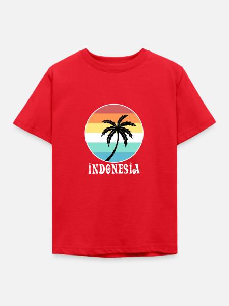 Indonesien - Kinder T-Shirt - Rot
