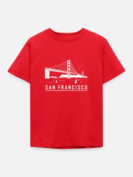 San Francisco - Kinder T-Shirt - Rot
