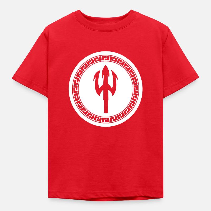 dreizack - Kinder T-Shirt - Rot