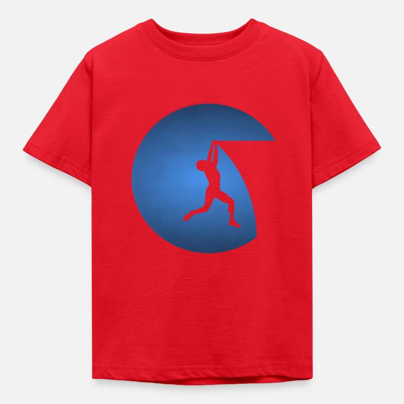 Klettern - Kinder T-Shirt - Rot