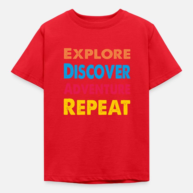 Solutions ErSa : Explorer, Découvrir, Aventure - T-shirt Enfant - rouge