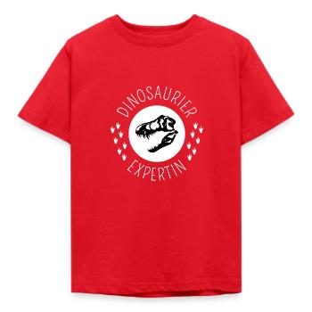 Dinosaur Expert | Dino | T-Rex Skull - Kids' T-Shirt - red - Front - AI Model Kid Male (0cm)