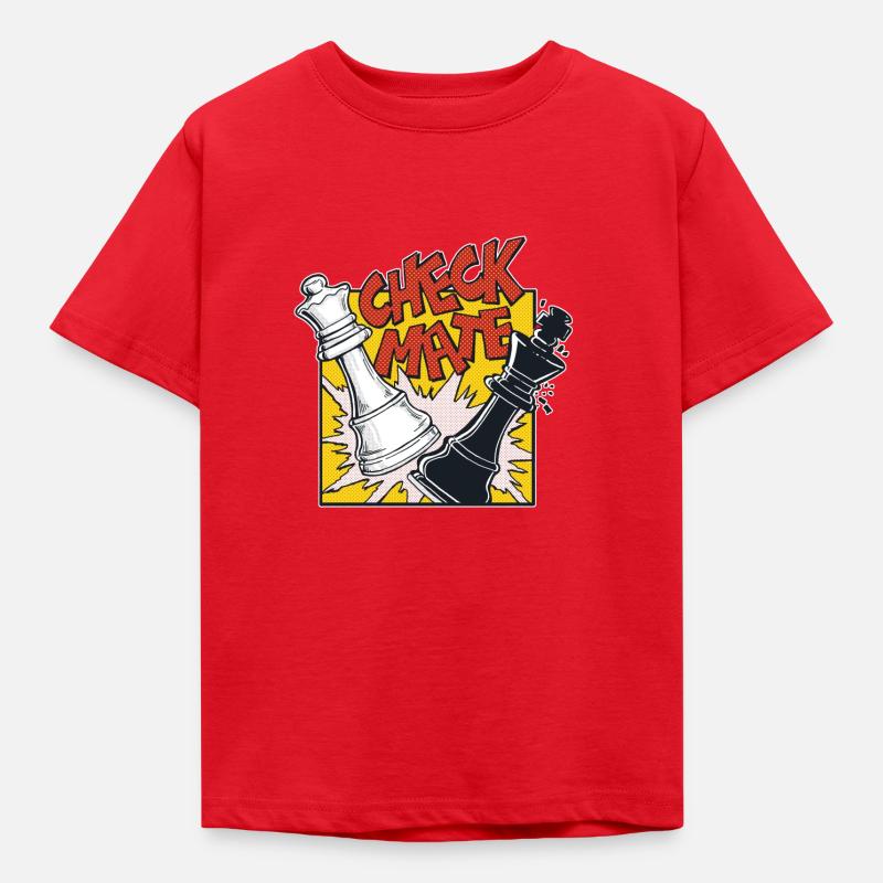 CHECKMATE (chessmatt) - Kids' T-Shirt - red
