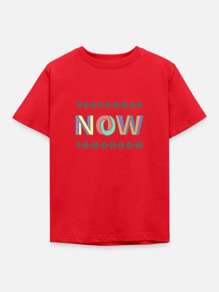 NOW YESTERDAY TOMORROW - Kinder T-Shirt - Rot