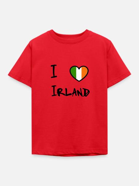 Irland - Kinder T-Shirt - Rot