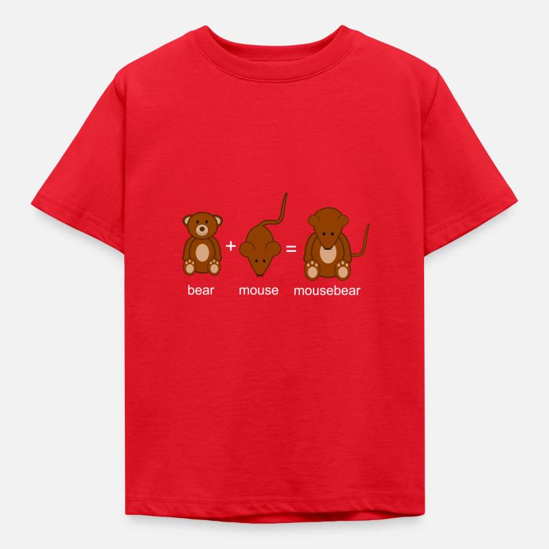 Mausebär - Kinder T-Shirt - Rot
