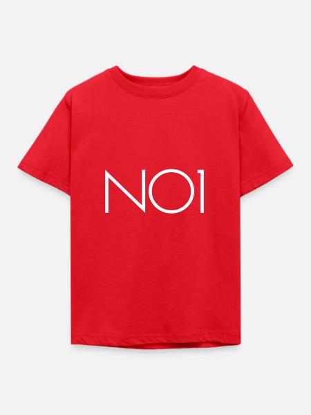 no1 Nummer 1 - Kinder T-Shirt - Rot