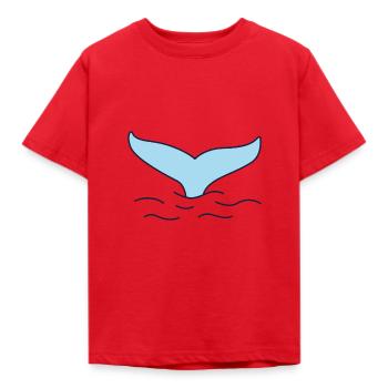 Baleine - aileron de baleine - T-shirt Enfant - rouge - Devant - AI Model Kid Male (0cm)