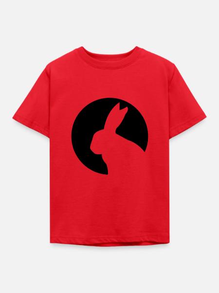 Hase - Kinder T-Shirt - Rot