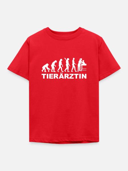 Tierärztin - Kinder T-Shirt - Rot