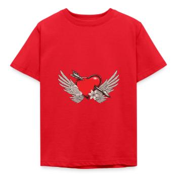 Cœur brisé - T-shirt Enfant - rouge - Devant - AI Model Kid Male (0cm)