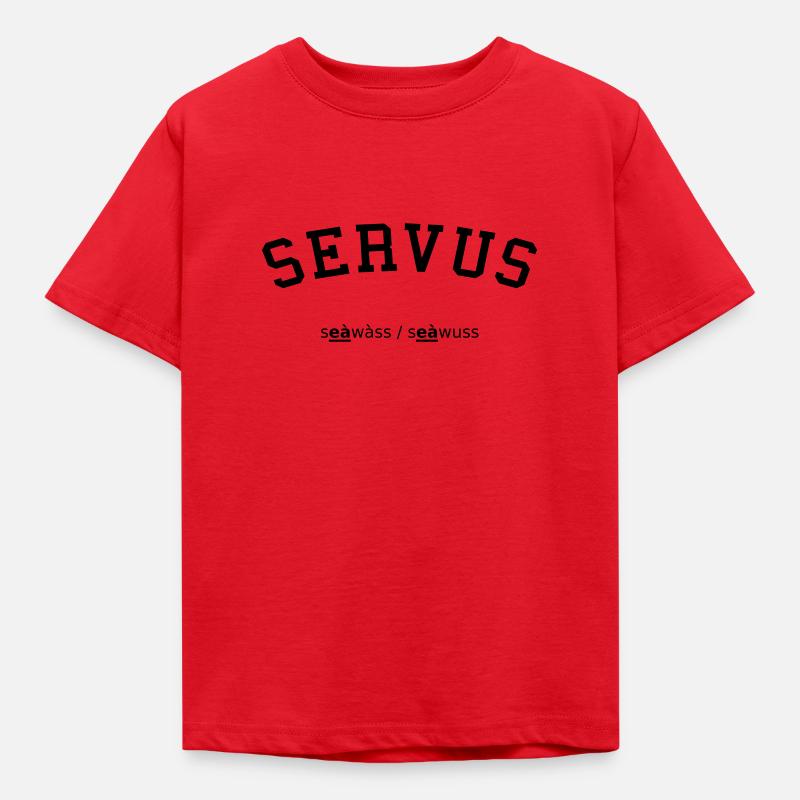 Servus Collegestyle - Kinder T-Shirt - Rot