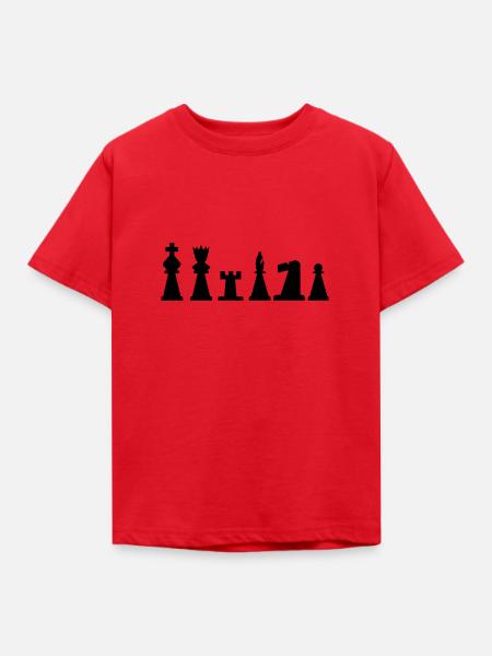 chess, game - Kinder T-Shirt - Rot