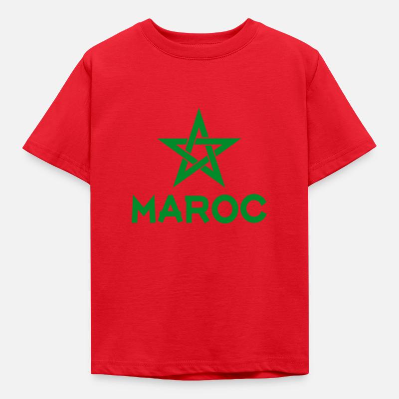 Marokko - Kinder T-Shirt - Rot