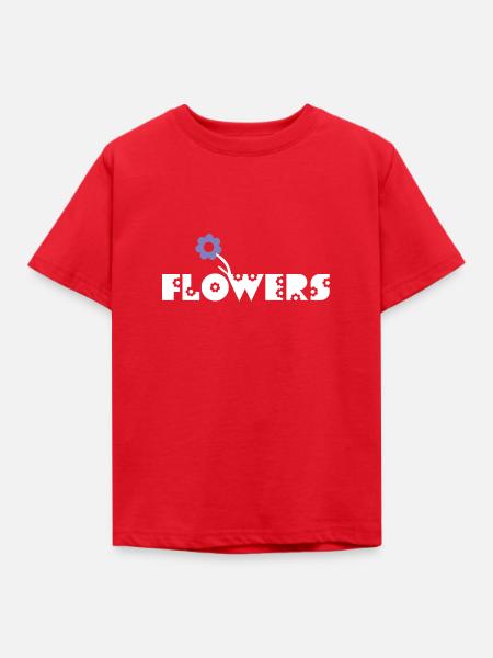 Blumen Flowers - Kinder T-Shirt - Rot