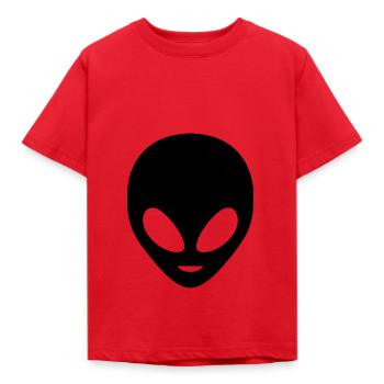 Alien - Kinder T-Shirt - Rot - Vorne - AI Model Kid Male (0cm)