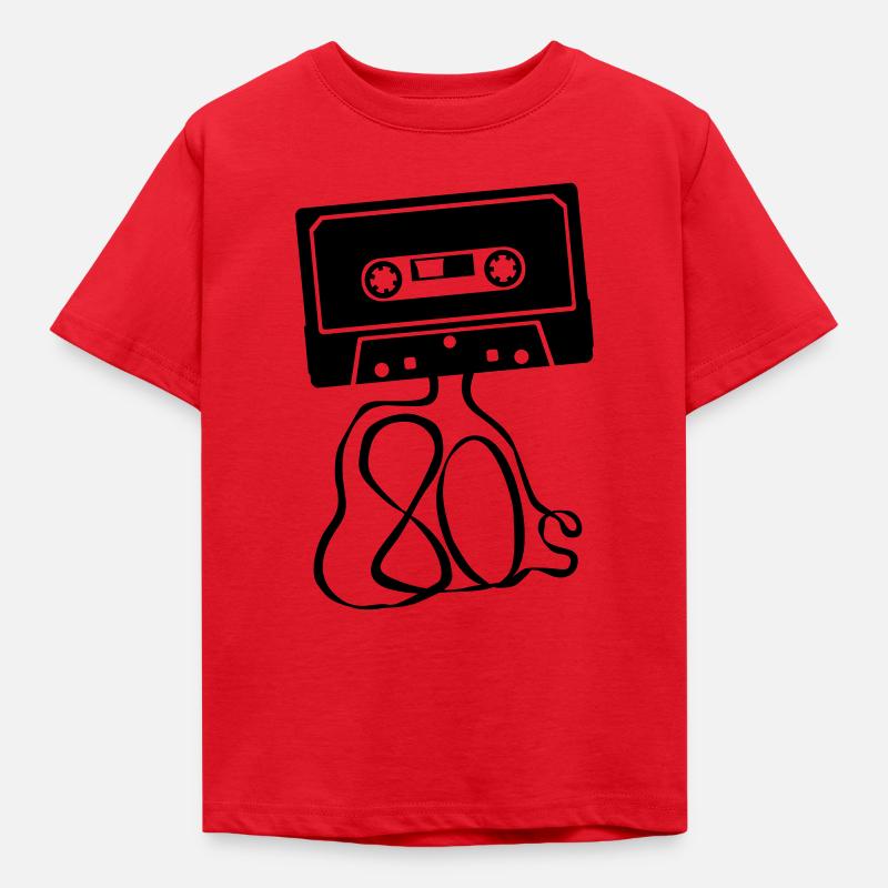 k7 80s - Kinder T-Shirt - Rot