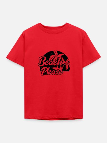 Strand - Kinder T-Shirt - Rot