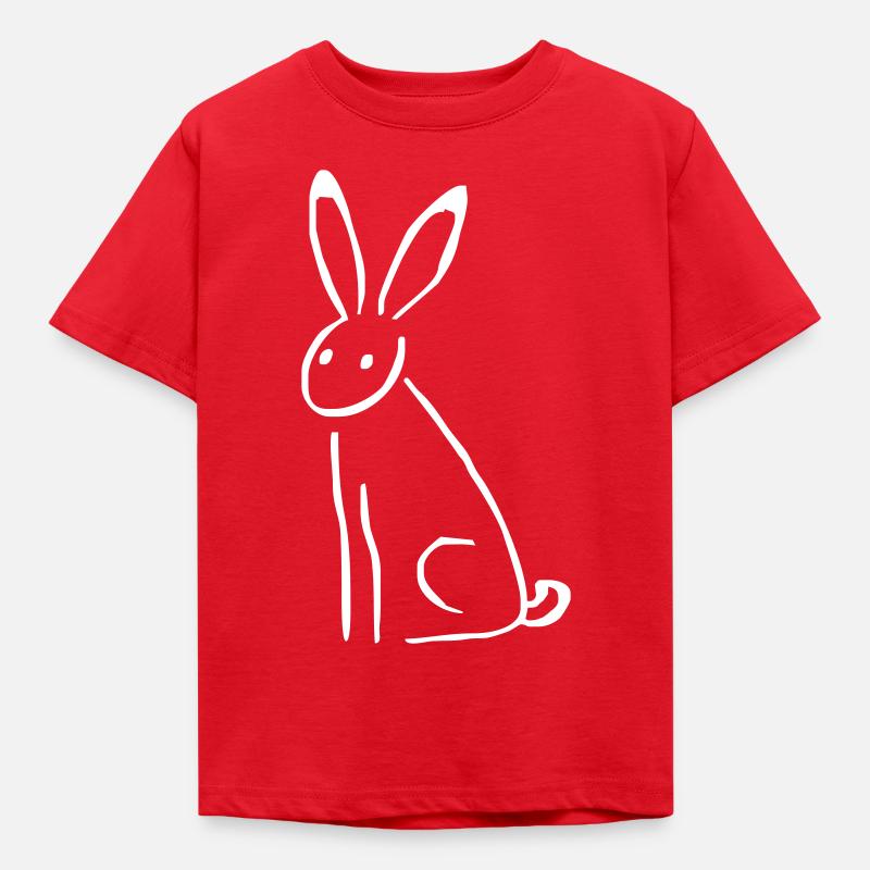 Rabbit - Kids' T-Shirt - red