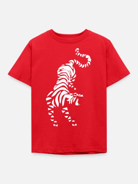 tiger - Kinder T-Shirt - Rot