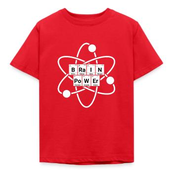 Chimie Atomique De Puissance De Cerveau - T-shirt Enfant - rouge - Devant - AI Model Kid Male (0cm)