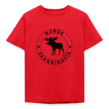 Norge Design - T-shirt Enfant - rouge - Devant - AI Model Kid Male (0cm)