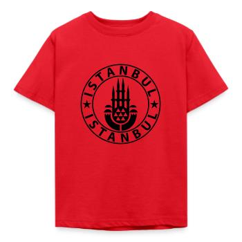 Istanbul - Kinder T-Shirt - Rot - Vorne - AI Model Kid Male (0cm)