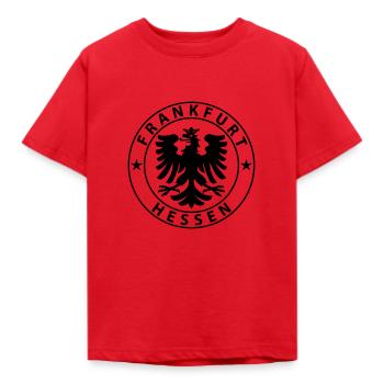 Frankfurt - Kinder T-Shirt - Rot - Vorne - AI Model Kid Male (0cm)