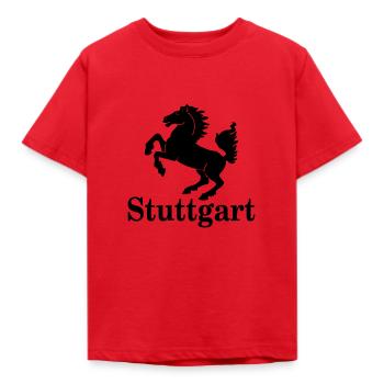 Stuttgart - Kinder T-Shirt - Rot - Vorne - AI Model Kid Male (0cm)