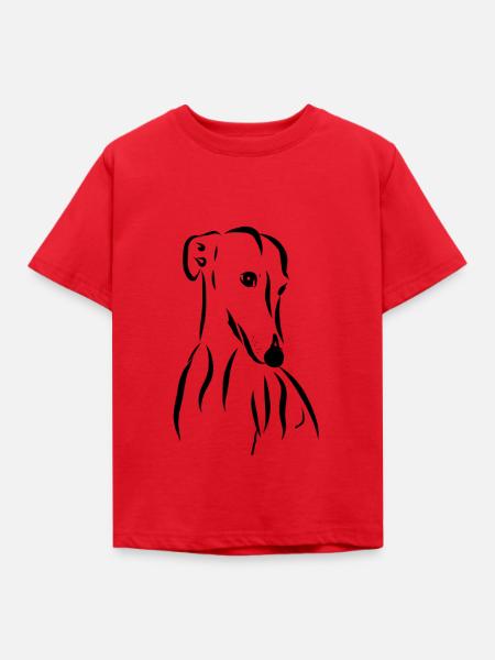 Galgo Liebe - Kinder T-Shirt - Rot