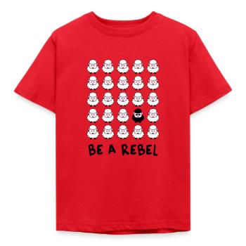 Ein Rebell unter den Schäfchen! - Kinder T-Shirt - Rot - Vorne - AI Model Kid Male (0cm)