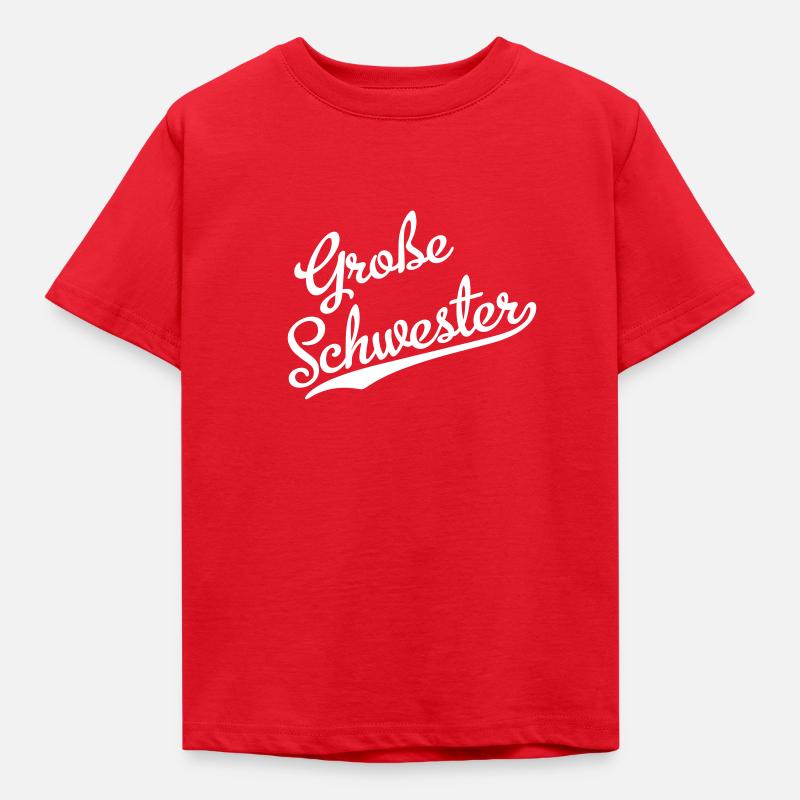 Große Schwester - Kinder T-Shirt - Rot