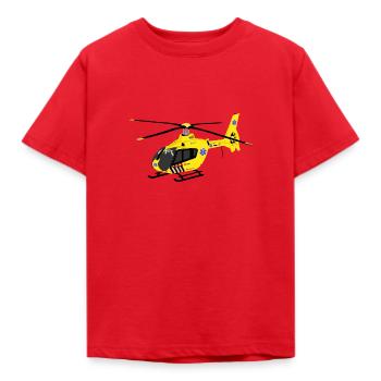 Trauma-Hubschrauber - Kinder T-Shirt - Rot - Vorne - AI Model Kid Male (0cm)