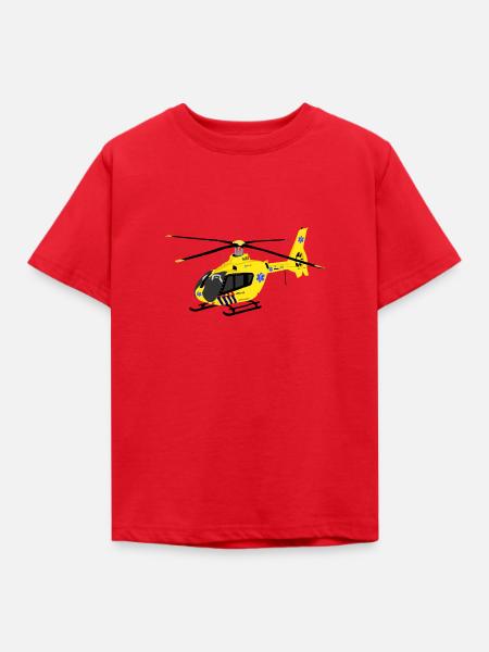 Trauma-Hubschrauber - Kinder T-Shirt - Rot