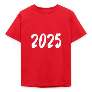 2025 - T-shirt Enfant - rouge - Devant - AI Model Kid Male (0cm)