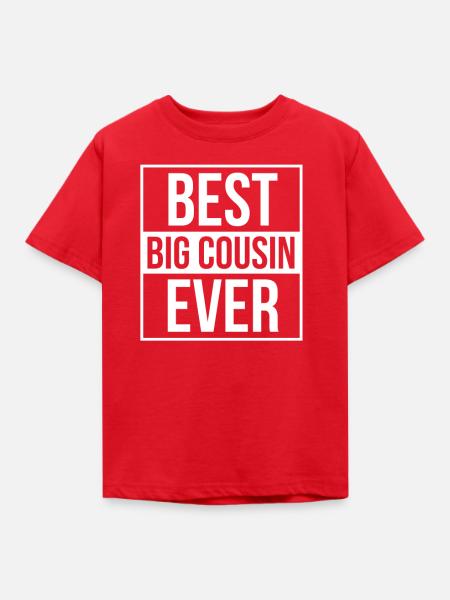 Big Cousin, Bester Cousin - Kinder T-Shirt - Rot