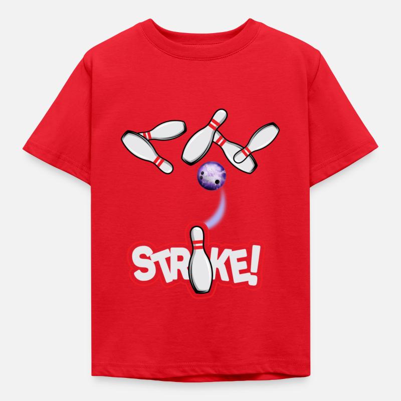 Bowling Strike - Kids' T-Shirt - red