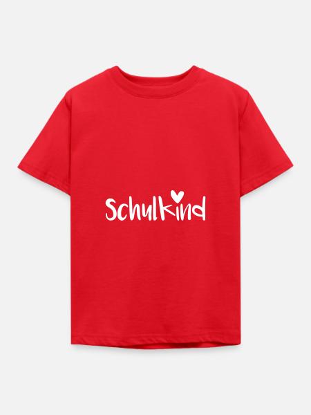 Schulkind - Kinder T-Shirt - Rot