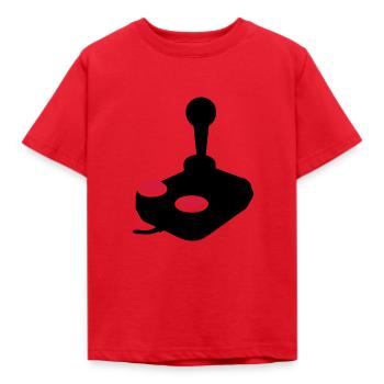 joystick video game joystick paddle1 - Kids' T-Shirt - red - Front - AI Model Kid Male (0cm)