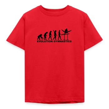Evolution Gymnastics - T-shirt Enfant - rouge - Devant - AI Model Kid Male (0cm)