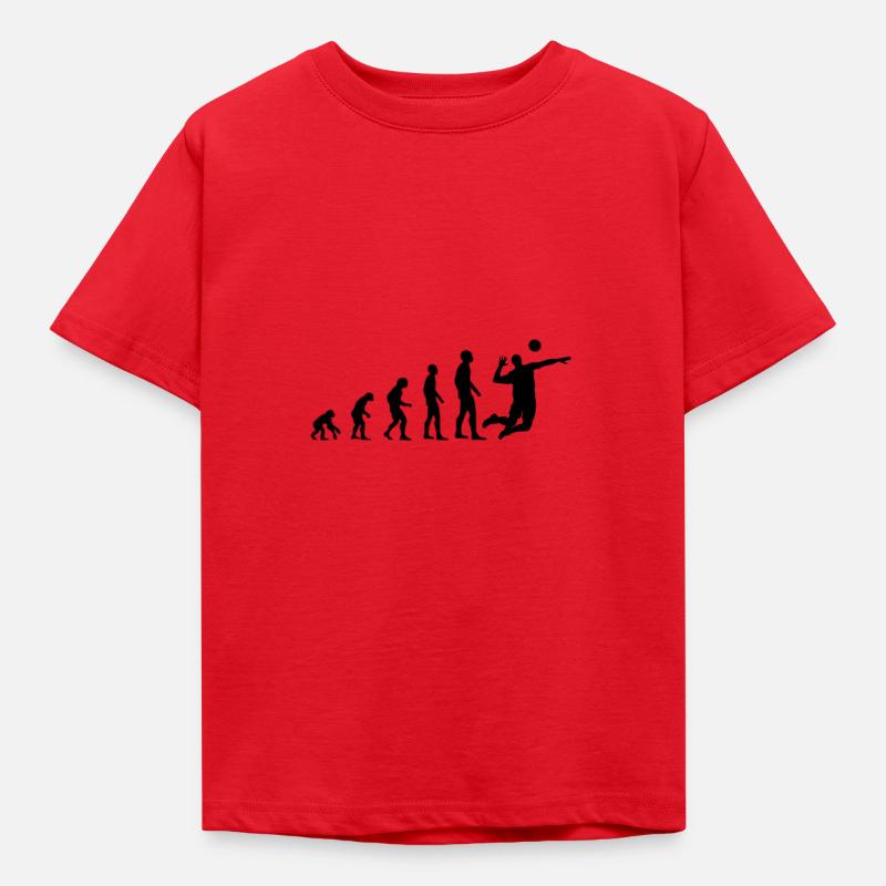 volleyball evolution - Kids' T-Shirt - red