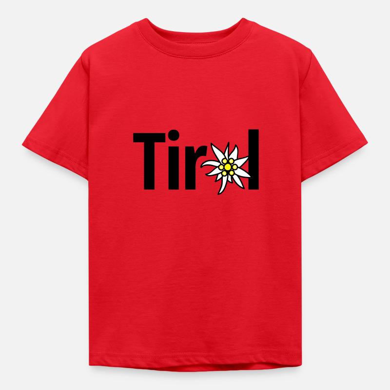 Tirol - Kinder T-Shirt - Rot